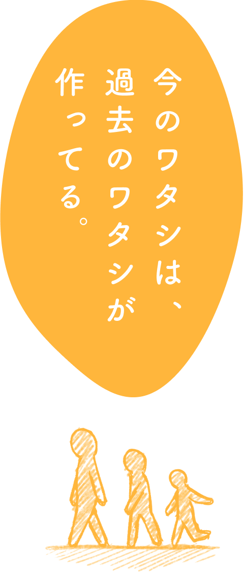 今のワタシは、過去のワタシが作ってる。